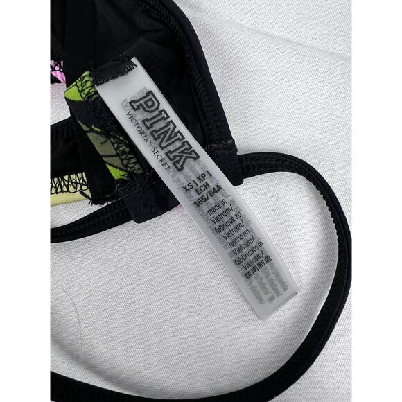 NWT Victoria's Secret PINK Bikini Top Wrap Crossover Floral Island Swim Beachy - Picture 6 of 7